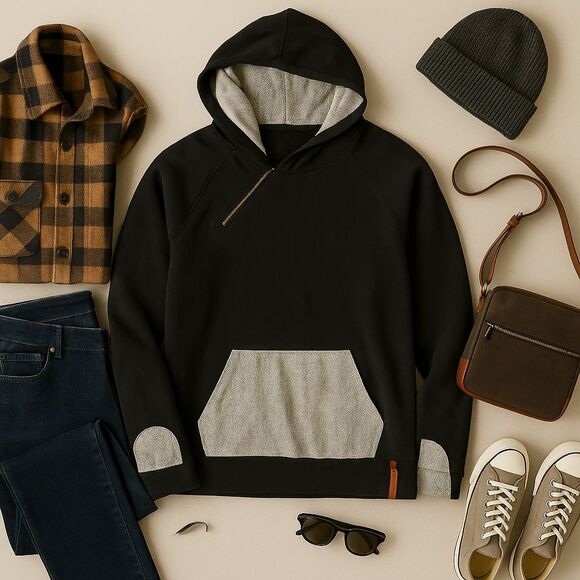 Ampersand Womens Avenue Double Hood Sweatshirt Size Medium Gorpcore Outdoor - Picture 1 of 11